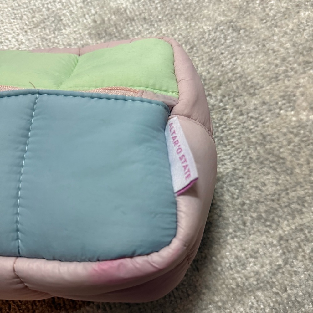 Altar'd State Pastel Quilted Cosmetic Bag - Picture 6 of 7